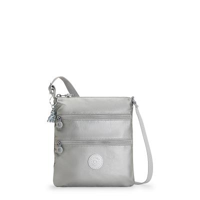 Bolsos Bandolera Kipling Keiko Plateados | MXKi1636Q