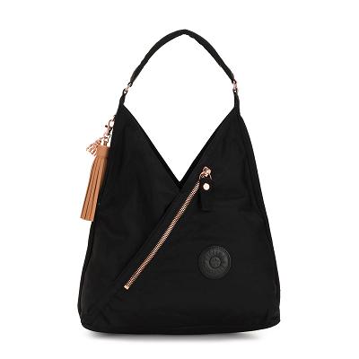 Bolsos De Hombro Kipling Olina Rosas Negros | MXKi1983S