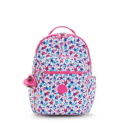 Mochila Para Laptop Kipling Seoul Large Azules Rosas | MXKi1348Q