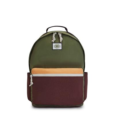 Mochilas De Viaje Kipling Damien Large Verde Oliva Vino | MXKi1429A