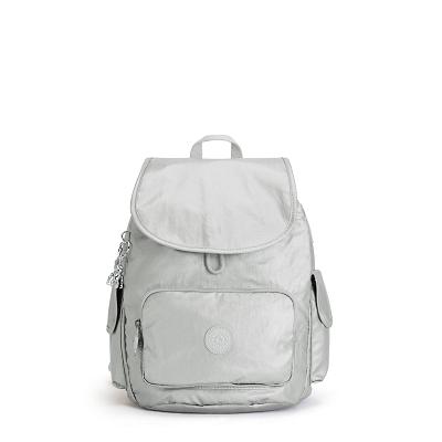 Mochilas Kipling City Pack Small Plateados | MXKi1227S