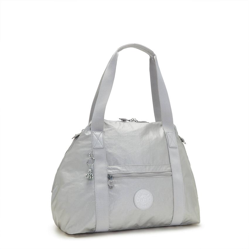 Bolsas De Deporte Kipling Art Medium Plateados | MXKi1725L