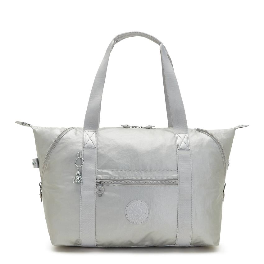 Bolsas De Deporte Kipling Art Medium Plateados | MXKi1725L