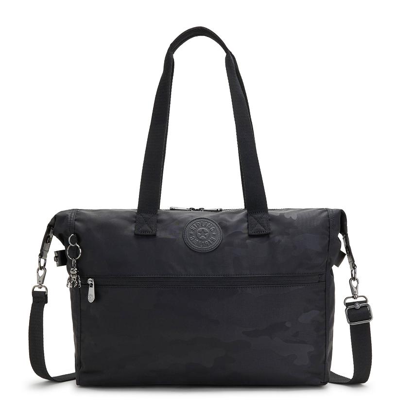 Bolso Notebook Kipling Ilia Negros Camuflados | MXKi1710E