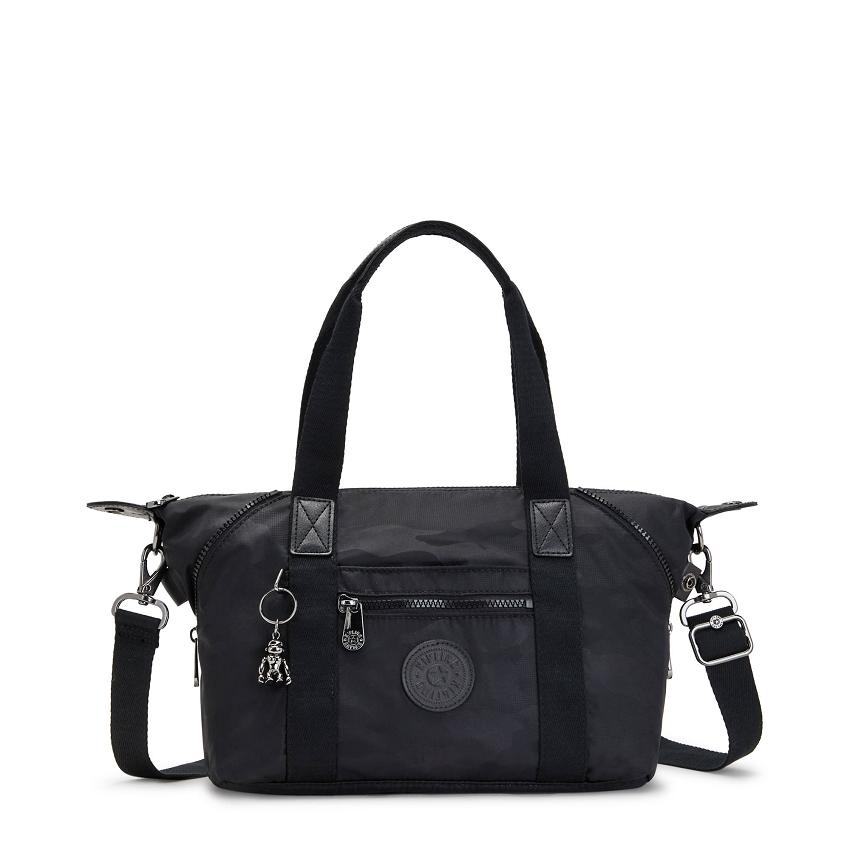 Bolsos Bandolera Kipling Art Mini Negros Camuflados | MXKi1514Q