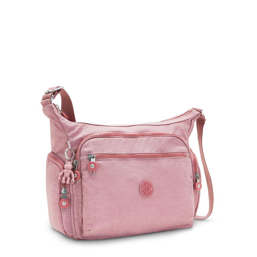 Bolsos Bandolera Kipling Gabbie Lavanda Rosas | MXKi1568T