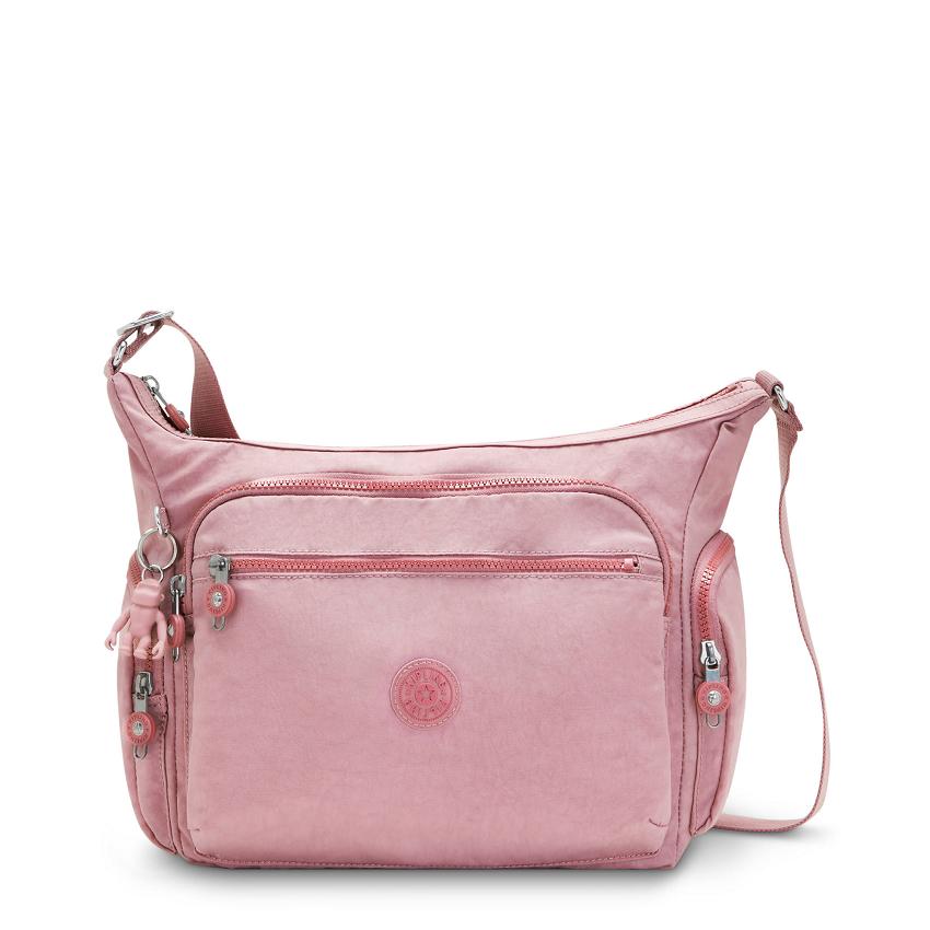 Bolsos Bandolera Kipling Gabbie Lavanda Rosas | MXKi1568T