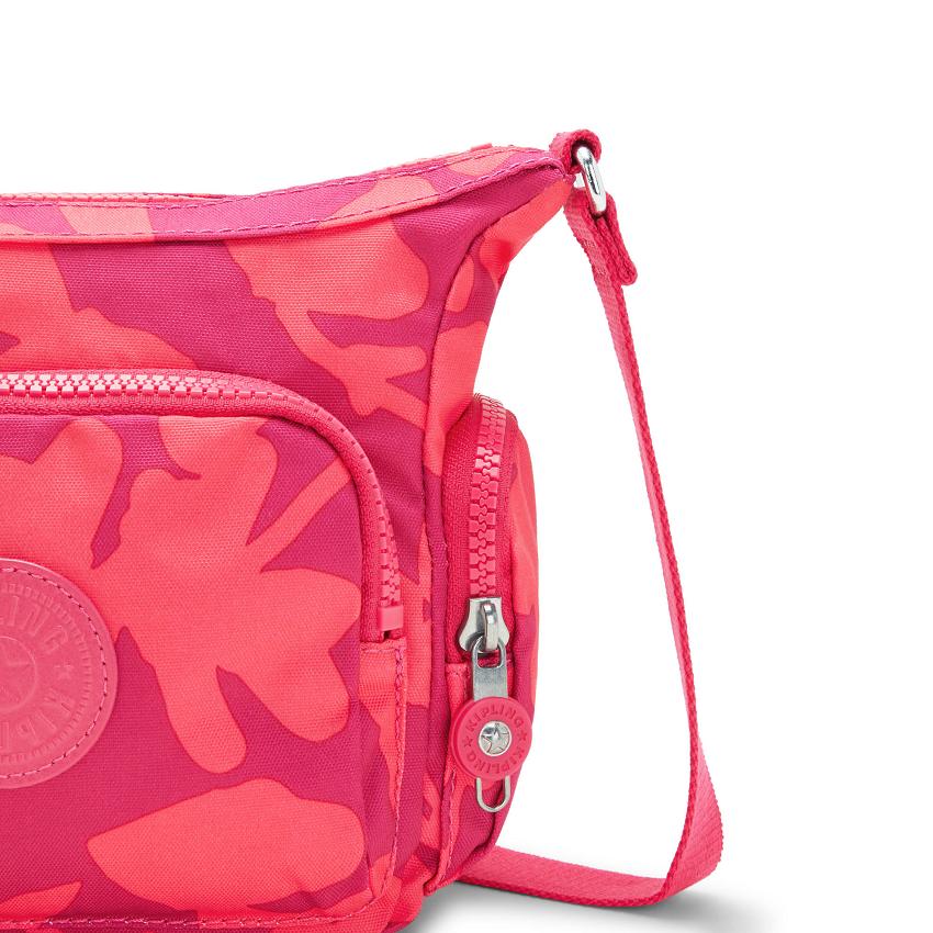 Bolsos Bandolera Kipling Gabbie Mini Coral Flores | MXKi1584O