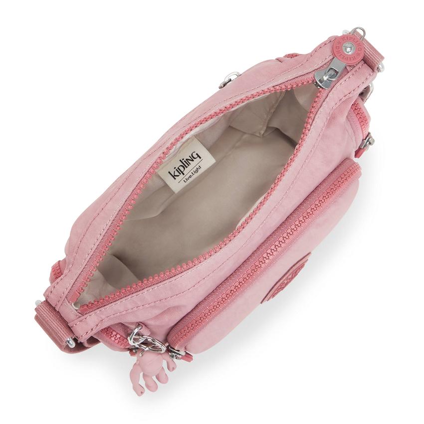 Bolsos Bandolera Kipling Gabbie Mini Lavanda Rosas | MXKi1582Z