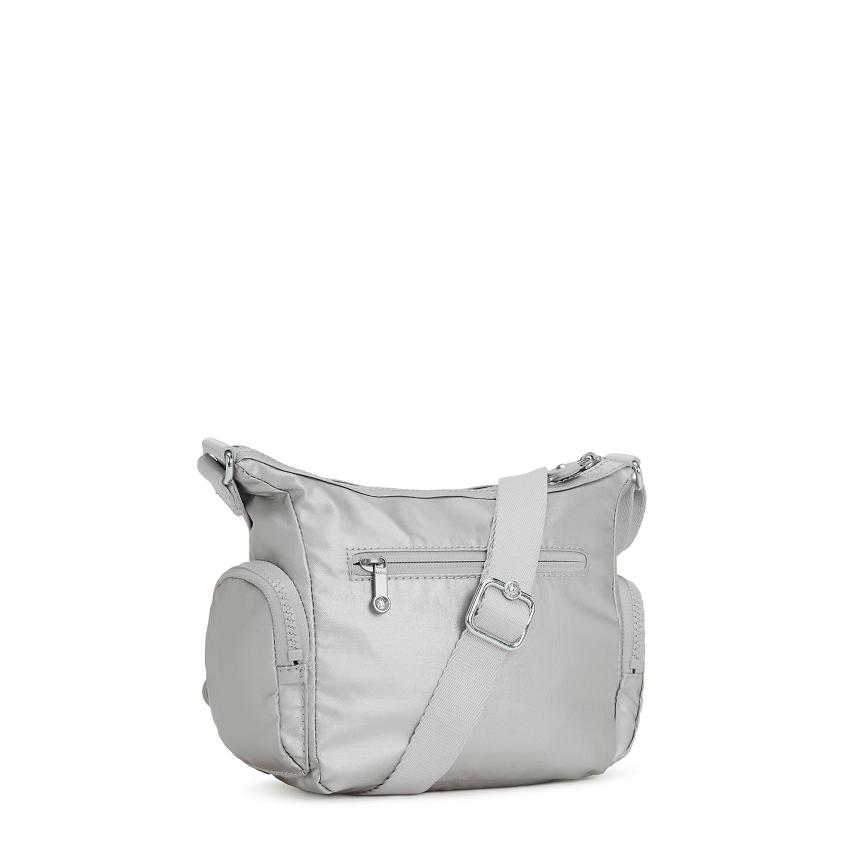 Bolsos Bandolera Kipling Gabbie Mini Plateados | MXKi1576S