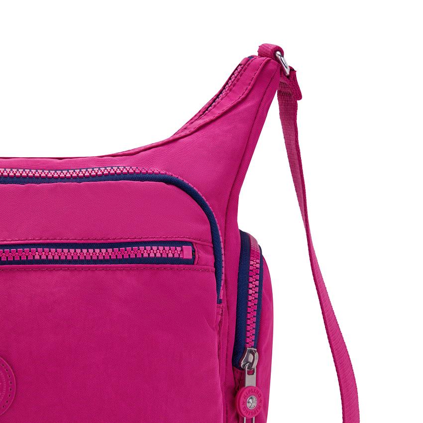 Bolsos Bandolera Kipling Gabbie Rosas Fucsia | MXKi1573A