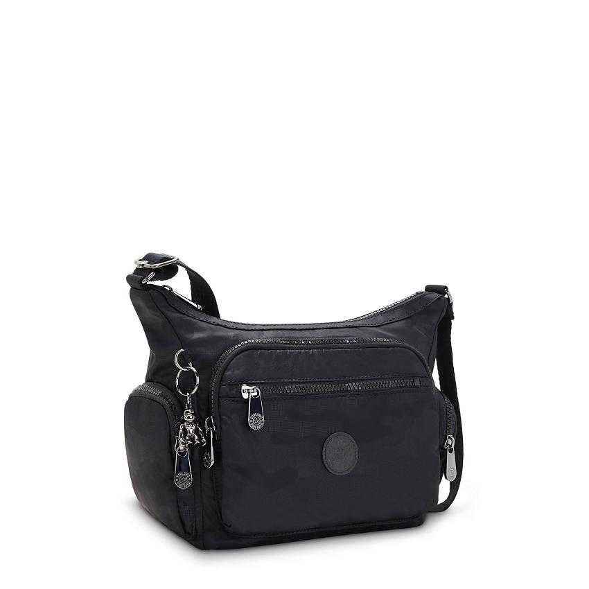 Bolsos Bandolera Kipling Gabbie Small Negros Camuflados | MXKi1599J