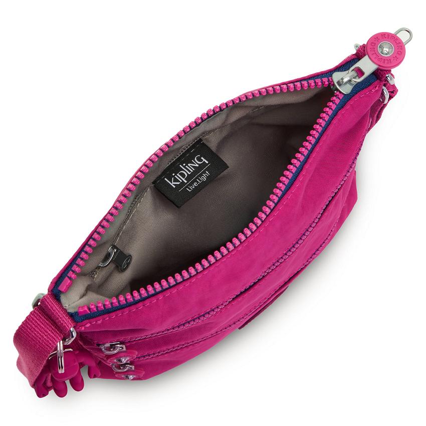 Bolsos Bandolera Kipling Keiko Rosas Fucsia | MXKi1645A