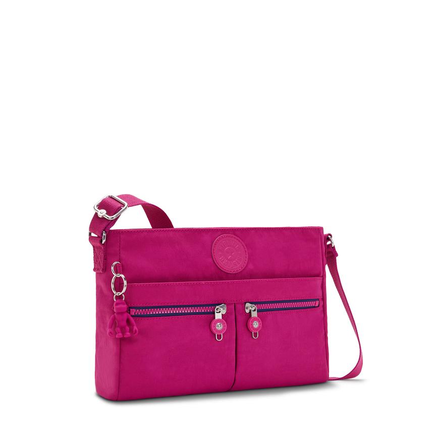 Bolsos Bandolera Kipling New Angie Rosas Fucsia | MXKi1659S