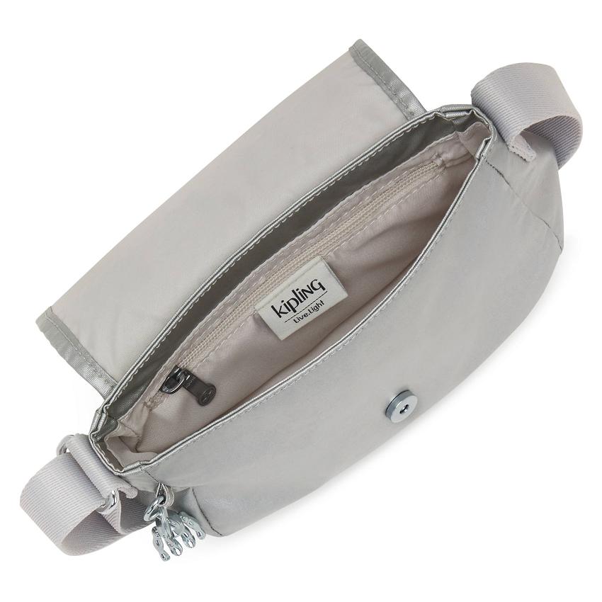 Bolsos Bandolera Kipling Sabian Plateados | MXKi1688K