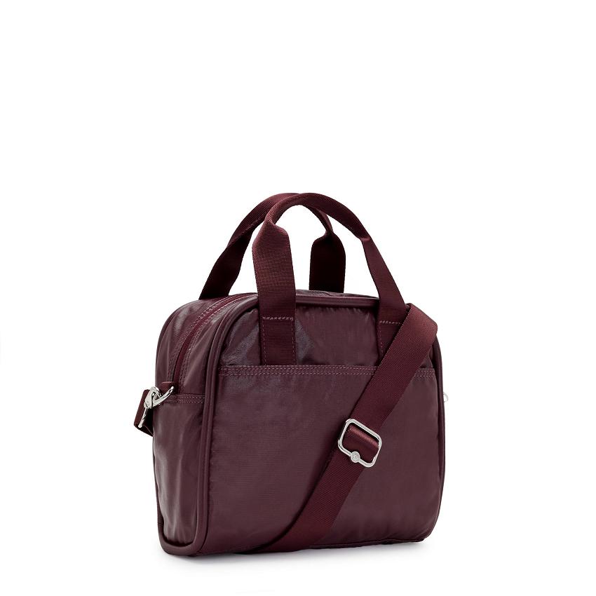 Bolsos De Hombro Kipling Hadya Vino Metal | MXKi1972S