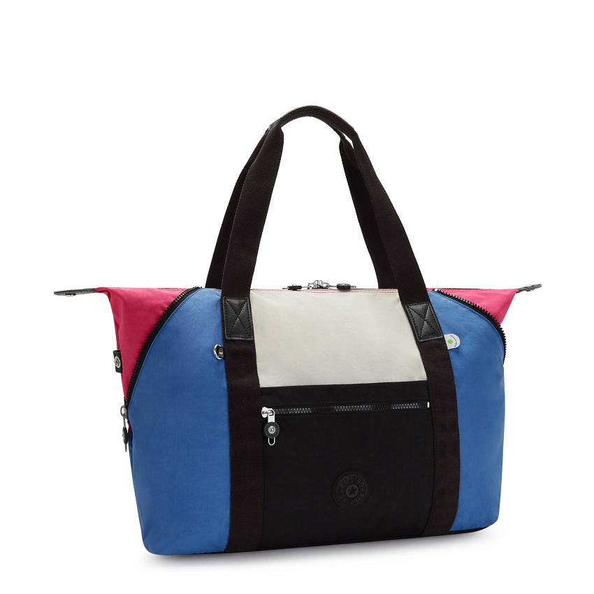 Bolsos De Viaje Kipling Art Medium Azules Rosas | MXKi2022G