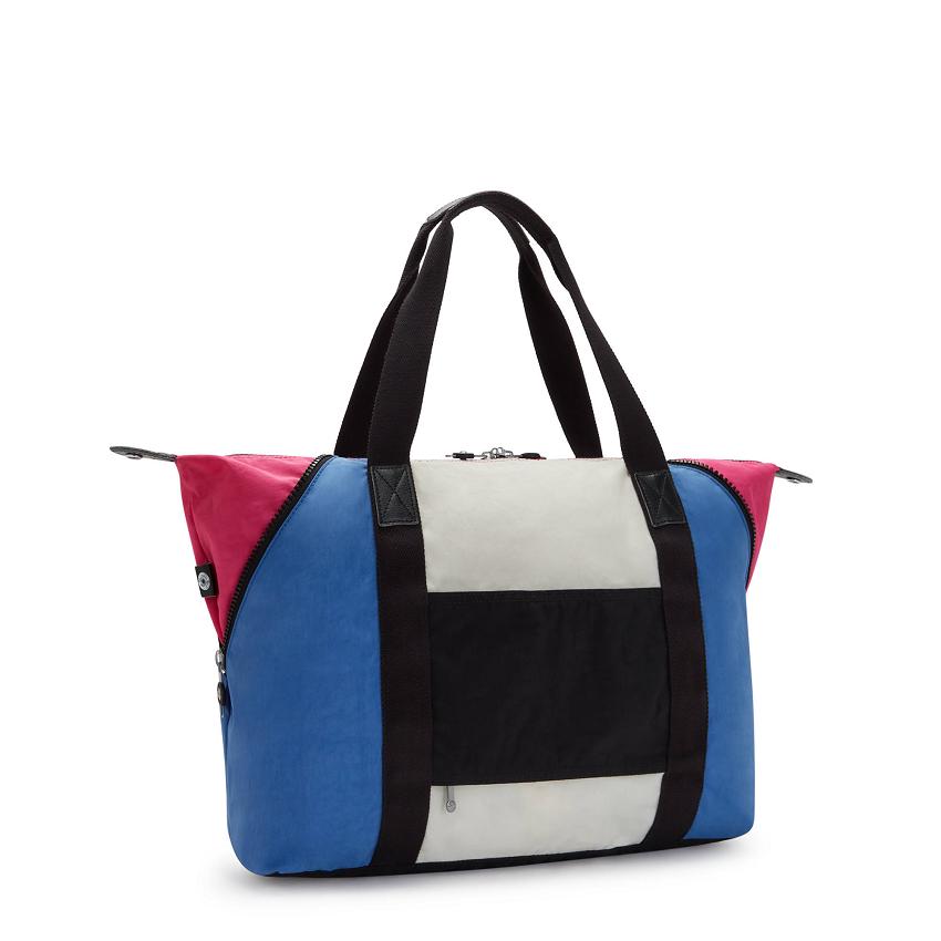 Bolsos Kipling Art Medium Azules Rosas | MXKi1754S