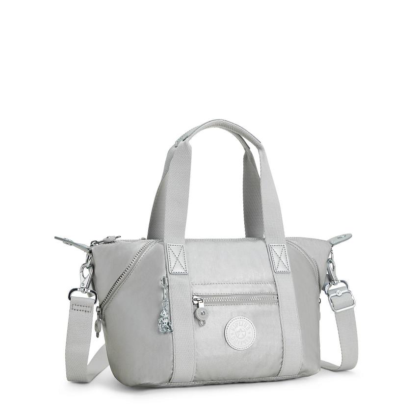 Bolsos Metalicas Kipling Art Mini Plateados | MXKi1808S