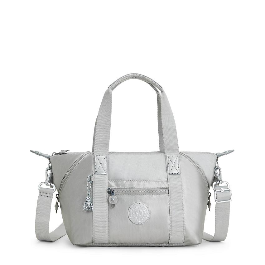 Bolsos Metalicas Kipling Art Mini Plateados | MXKi1808S