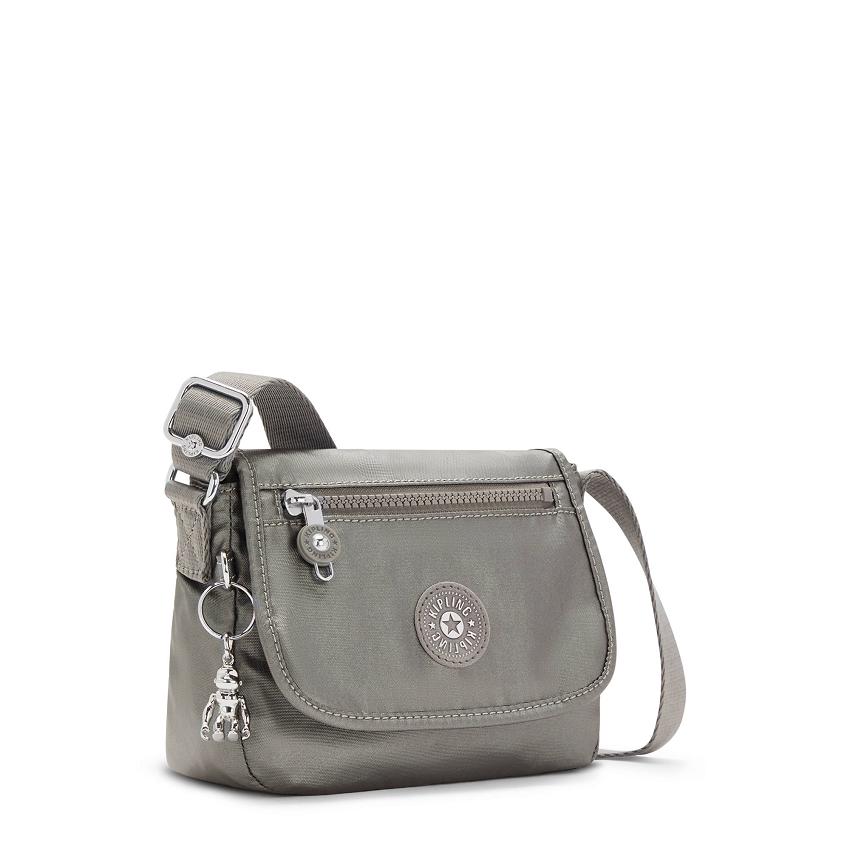 Bolsos Pequeños Kipling Sabian Grises Metal | MXKi1909P