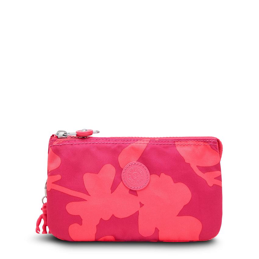 Estuches Para Lapices Kipling Creativity Large Coral Flores | MXKi2148O