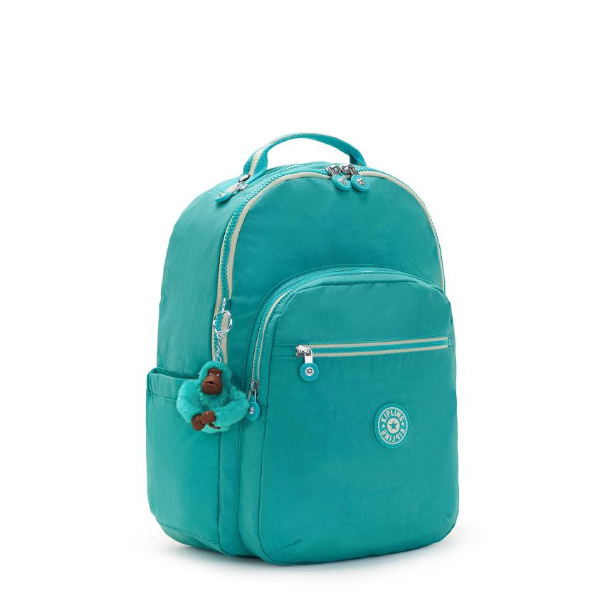 Mochila Para Laptop Kipling Seoul Large Turquesa | MXKi1341F