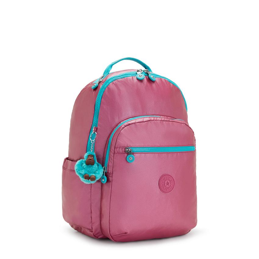 Mochila Para Laptop Kipling Seoul Large Rosas Metal | MXKi1342F