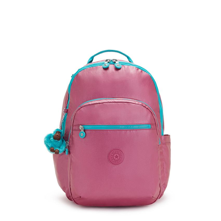 Mochila Para Laptop Kipling Seoul Large Rosas Metal | MXKi1342F