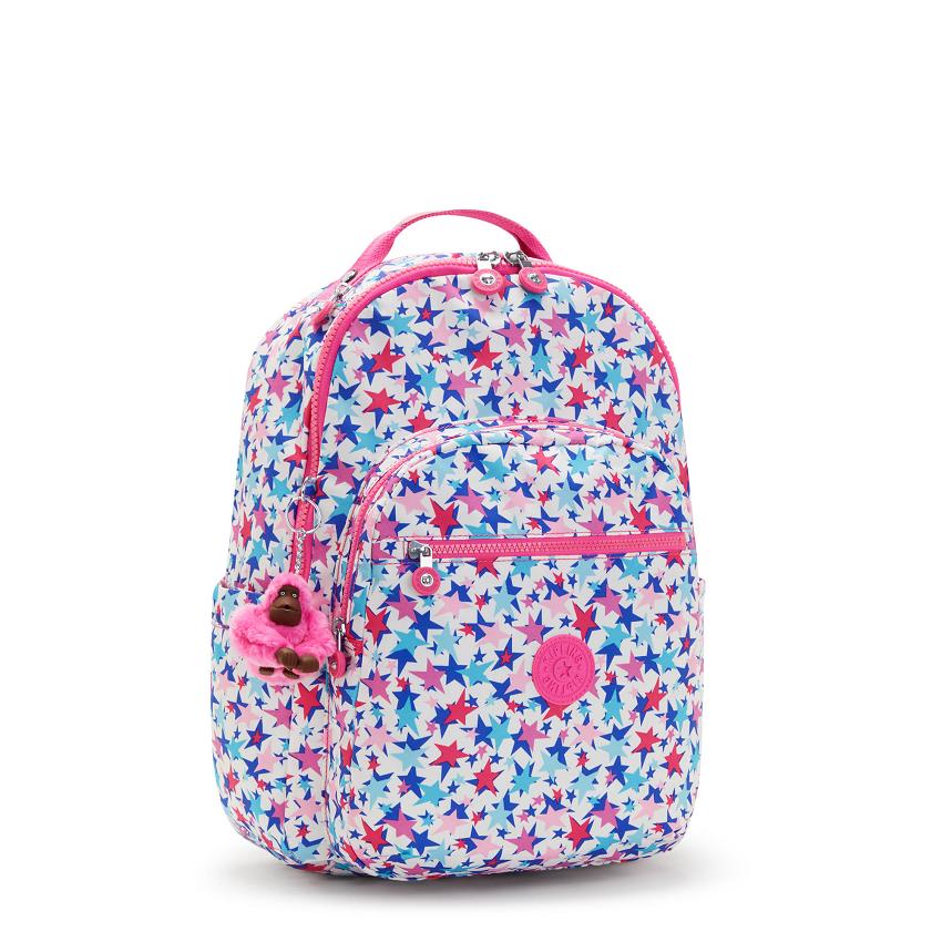 Mochila Para Laptop Kipling Seoul Large Azules Rosas | MXKi1348Q