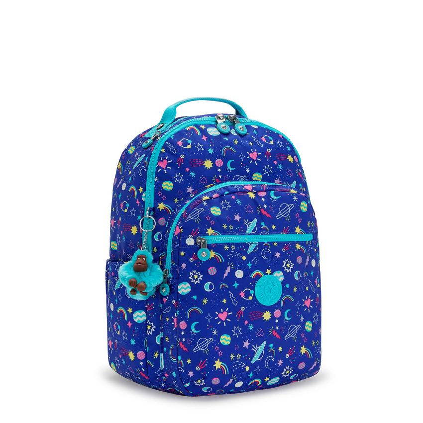 Mochila Para Laptop Kipling Seoul Large Azules | MXKi2108T