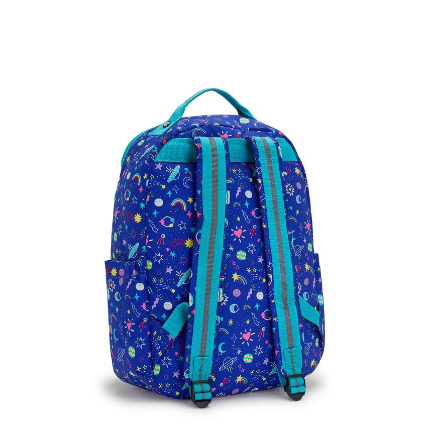 Mochila Para Laptop Kipling Seoul Large Azules | MXKi2108T