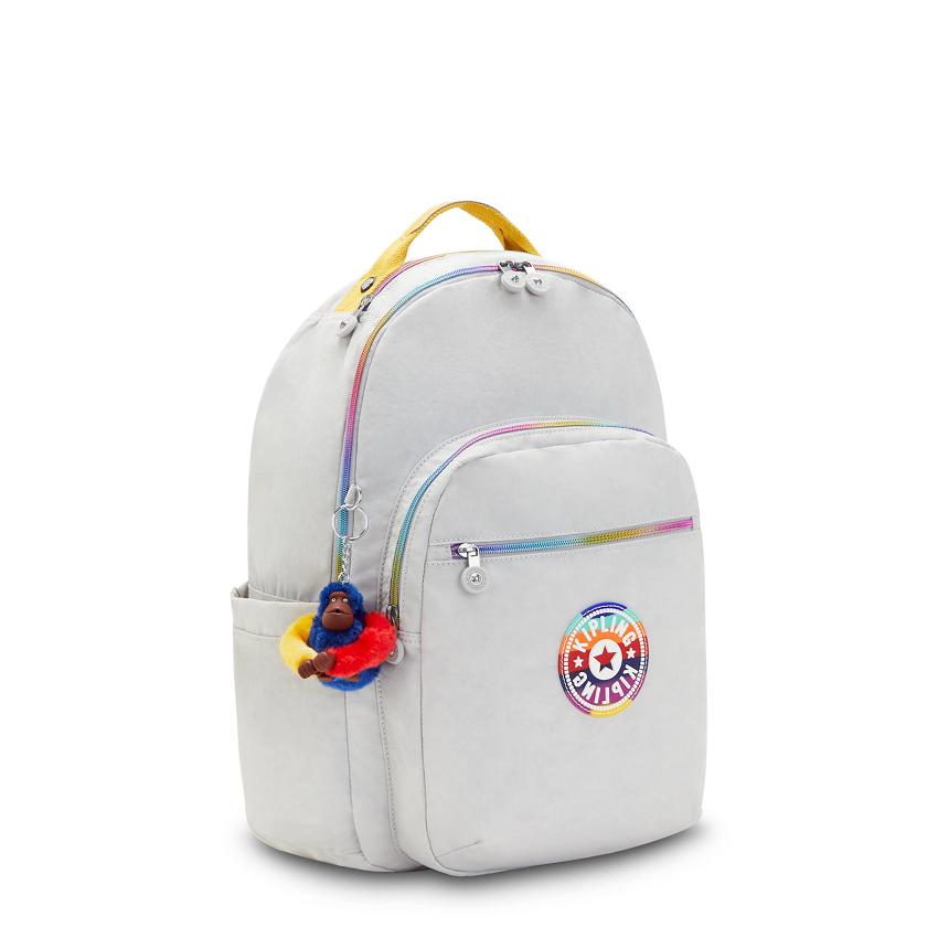 Mochila Para Laptop Kipling Seoul Large Grises Multicolor | MXKi2109Y