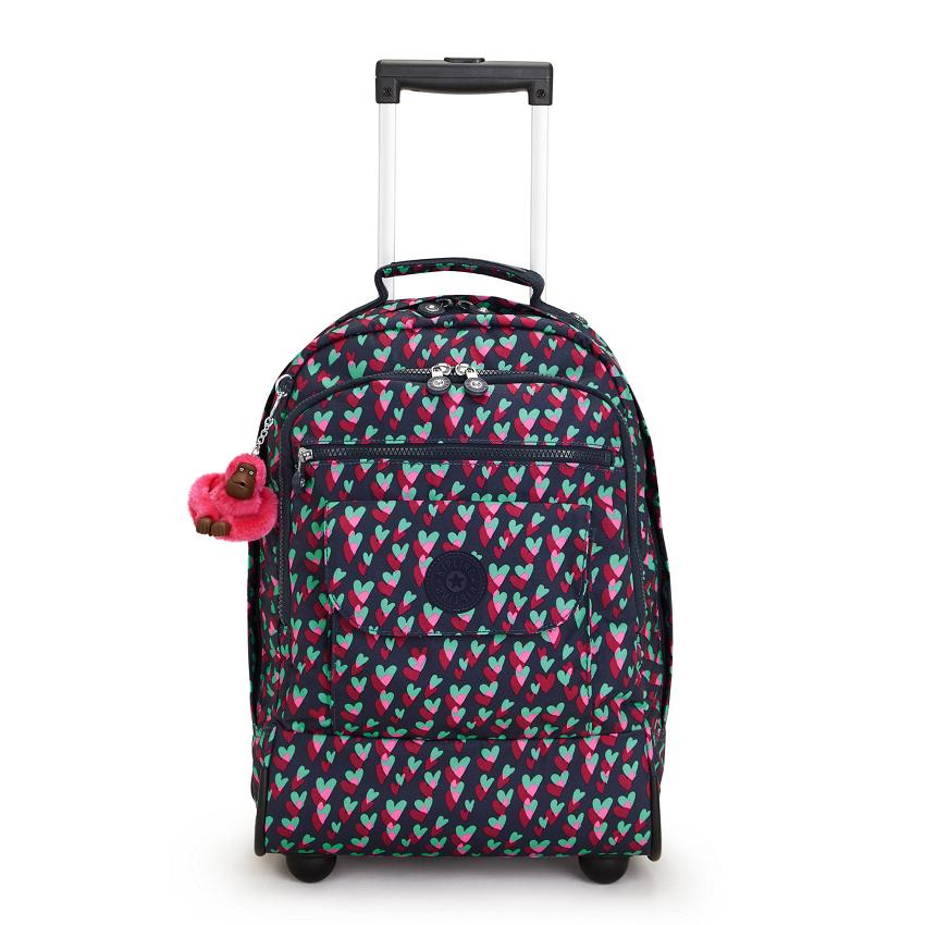 Mochilas Con Ruedas Kipling Sanaa Negros Rosas | MXKi2167Q