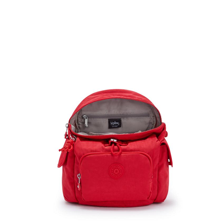 Mochilas De Viaje Kipling City Pack Mini Rojos | MXKi1393A