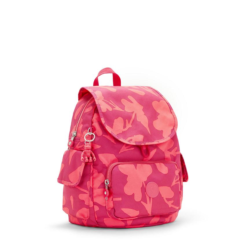 Mochilas De Viaje Kipling City Pack Small Coral Flores | MXKi1400K