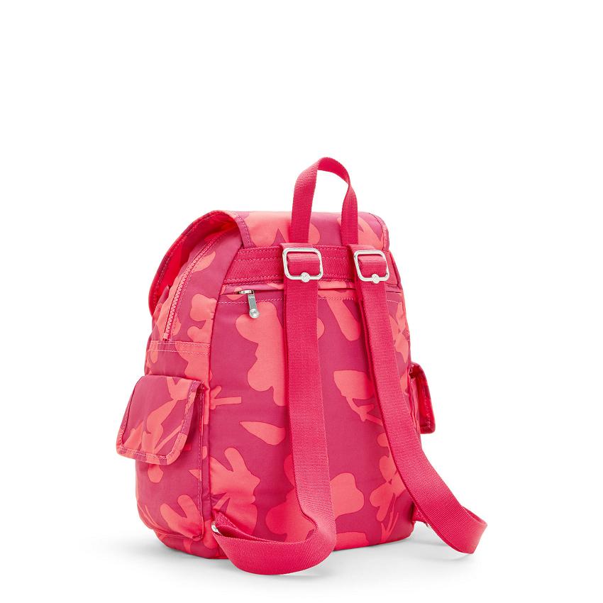 Mochilas De Viaje Kipling City Pack Small Coral Flores | MXKi1400K