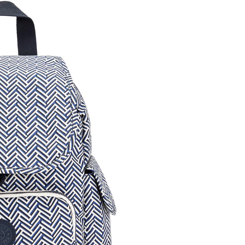 Mochilas Kipling City Pack Mini Azules Blancos | MXKi1214S