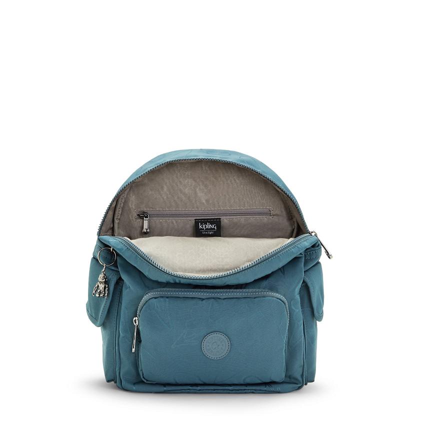 Mochilas Kipling City Pack Small Azul Marino Grises | MXKi1239J