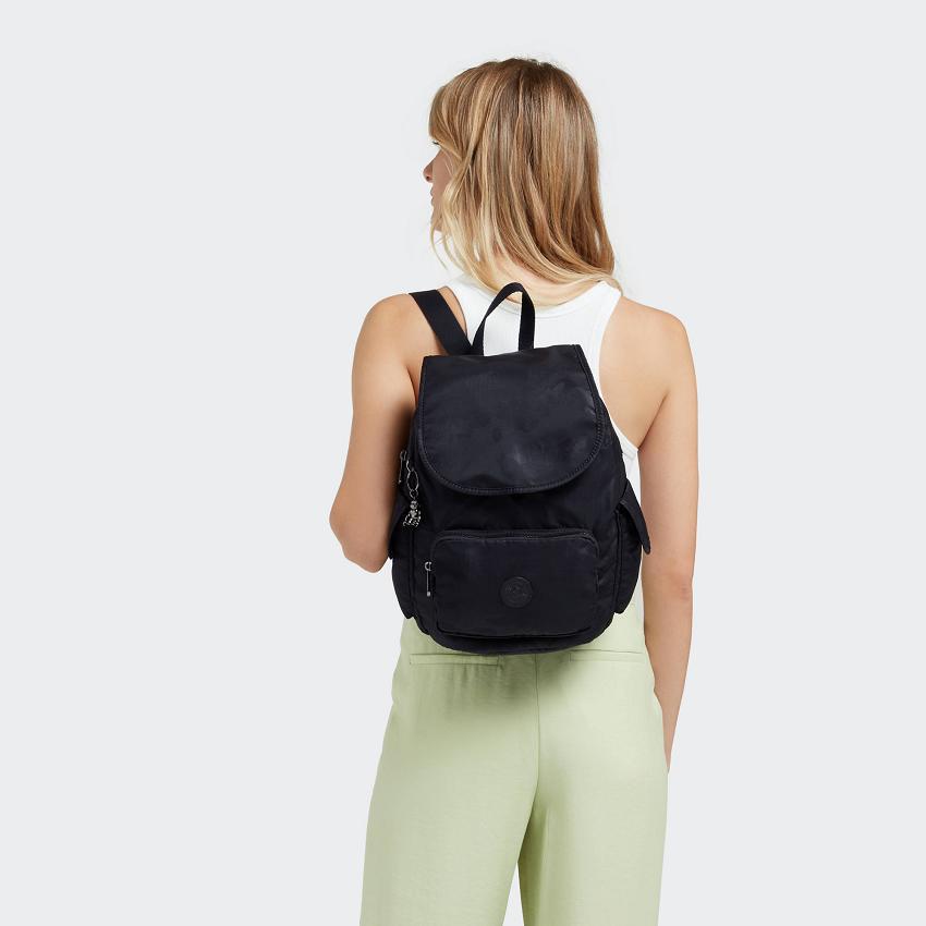 Mochilas Kipling City Pack Small Negros Camuflados | MXKi1222Z